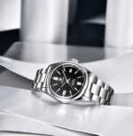 ⁦Montre Homme BENYAR 5185 Automatique – Cadran Noir, Bracelet Acier⁩ - الصورة ⁦3⁩