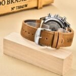 ⁦Montre Homme BENYAR 51075 – Cadran Noir Ajouré, Bracelet Cuir Camel⁩ - الصورة ⁦5⁩