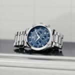 ⁦Montre Homme BENYAR 5160 Chronographe – Cadran Bleu, Acier Argenté⁩ - الصورة ⁦2⁩