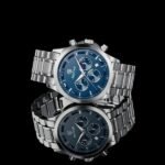 ⁦Montre Homme BENYAR 5160 Chronographe – Cadran Bleu, Acier Argenté⁩ - الصورة ⁦5⁩