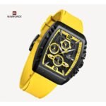⁦Montre Homme NAVIFORCE Chronographe Tonneau – Bracelet Jaune⁩ - الصورة ⁦2⁩