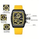 ⁦Montre Homme NAVIFORCE Chronographe Tonneau – Bracelet Jaune⁩ - الصورة ⁦7⁩
