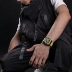 ⁦Montre Homme NAVIFORCE Chronographe Tonneau – Bracelet Jaune⁩ - الصورة ⁦6⁩