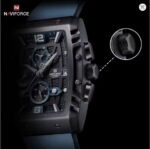 ⁦Montre Homme NAVIFORCE Chronographe Tonneau – Bracelet Bleu⁩ - الصورة ⁦6⁩