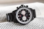 ⁦Montre Homme MINI FOCUS MF0469 Chronographe – Tout Noir, Lunette Argentée⁩ - الصورة ⁦5⁩