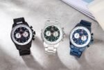 ⁦Montre Homme MINI FOCUS MF0469 Chronographe – Tout Noir, Lunette Argentée⁩ - الصورة ⁦7⁩