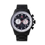 ⁦Montre Homme MINI FOCUS MF0469 Chronographe – Tout Noir, Lunette Argentée⁩ - الصورة ⁦4⁩