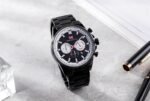⁦Montre Homme MINI FOCUS MF0469 Chronographe – Tout Noir, Lunette Argentée⁩ - الصورة ⁦3⁩