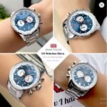 ⁦Montre Homme MINI FOCUS MF0469 Chronographe – Cadran Bleu, Acier Argenté⁩ - الصورة ⁦3⁩