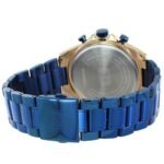 ⁦Montre Homme MINI FOCUS MF0218 Chronographe – Cadran Bleu, Or Rose et Bleu⁩ - الصورة ⁦4⁩