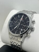 ⁦Montre Homme MINI FOCUS MF0282 Chronographe – Cadran Noir, Acier Argenté⁩ - الصورة ⁦5⁩