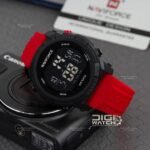 ⁦Montre Homme NAVIFORCE Digitale Sport – Bracelet Rouge⁩ - الصورة ⁦2⁩