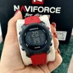 ⁦Montre Homme NAVIFORCE Digitale Sport – Bracelet Rouge⁩ - الصورة ⁦6⁩