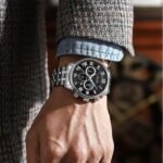 ⁦Montre Homme CURREN 8427 – Cadran Noir, Chiffres Romains, Bracelet Acier⁩ - الصورة ⁦6⁩