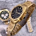 ⁦Montre Homme CURREN 8440 Chronographe – Boîtier Octogonal Doré, Cadran Noir⁩ - الصورة ⁦6⁩