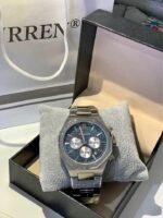 ⁦Montre Homme CURREN 8440 Chronographe – Boîtier Octogonal Argenté, Cadran Bleu⁩ - الصورة ⁦7⁩