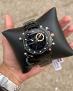 ⁦Montre Homme NAVIFORCE NF9153 Analogique-Digitale – Acier Noir, Accents Or Rose⁩ - الصورة ⁦2⁩
