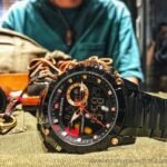 ⁦Montre Homme NAVIFORCE NF9153 Analogique-Digitale – Acier Noir, Accents Or Rose⁩ - الصورة ⁦6⁩