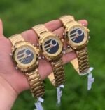 ⁦Montre Homme NAVIFORCE NF9163 Analogique-Digitale – Dorée, Cadran Bleu⁩ - الصورة ⁦8⁩