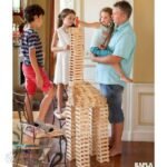 ⁦Blocs de construction en bois naturel – 300 pièces⁩ - الصورة ⁦2⁩