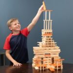 ⁦Blocs de construction en bois naturel – 300 pièces⁩ - الصورة ⁦7⁩