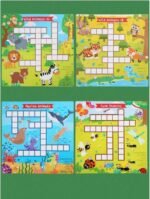 ⁦Jeu de mots croisés en bois – famille et enfants⁩ - الصورة ⁦7⁩