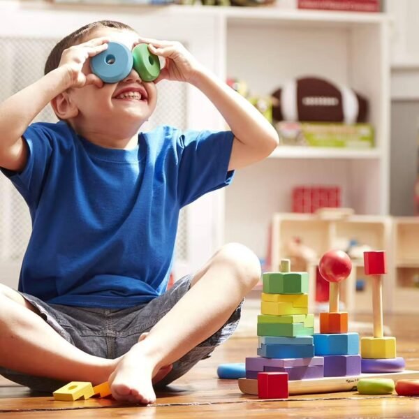 Tour arc-en-ciel à 3 colonnes – Montessori