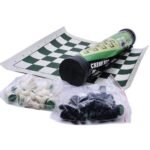 Jeu d'échecs portable avec tapis 50 × 50 cm
