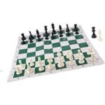 ⁦Jeu d'échecs portable avec tapis 50 × 50 cm⁩ - الصورة ⁦3⁩