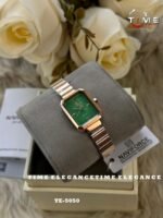 ⁦Montre Femme NAVIFORCE NF5050 – Cadran Vert Émeraude et Boîtier Or Rose⁩ - الصورة ⁦2⁩