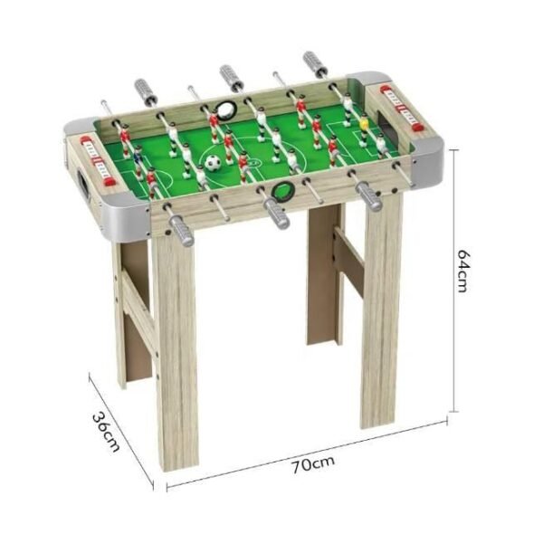 Baby-foot en bois 6 barres – 69 × 37 × 65 cm