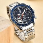 ⁦Montre Homme BENYAR 5175 Chronographe – Cadran Bleu, Acier⁩ - الصورة ⁦2⁩