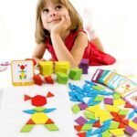 ⁦Pattern blocks Montessori en bois – 155 pièces⁩ - الصورة ⁦4⁩