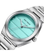 ⁦Montre Femme MINI FOCUS MF0611L – Argentée, Cadran Turquoise⁩ - الصورة ⁦2⁩
