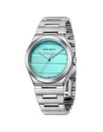 ⁦Montre Femme MINI FOCUS MF0611L – Argentée, Cadran Turquoise⁩ - الصورة ⁦5⁩