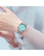 ⁦Montre Femme MINI FOCUS MF0611L – Argentée, Cadran Turquoise⁩ - الصورة ⁦4⁩