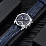 ⁦Montre Homme BENYAR 5272 Multifonction – Cadran Bleu, Bracelet Perforé Bleu⁩ - الصورة ⁦2⁩