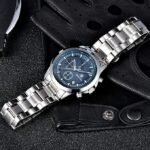 ⁦Montre Homme BENYAR 5210 Chronographe – Cadran Bleu, Acier⁩ - الصورة ⁦4⁩