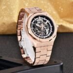 ⁦Montre Homme BENYAR 5212 Automatique Squelette – Or Rose, 41 mm⁩ - الصورة ⁦3⁩