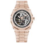 ⁦Montre Homme BENYAR 5212 Automatique Squelette – Or Rose, 41 mm⁩ - الصورة ⁦4⁩