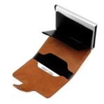 ⁦Porte-Cartes Anti-RFID à Éjection – Cognac⁩ - الصورة ⁦2⁩
