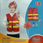 ⁦Costume de pompier pour enfant – gilet et accessoires⁩ - الصورة ⁦4⁩