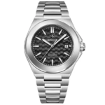 ⁦Montre Homme BENYAR 5219 Automatique – Cadran Noir, Acier, 50 m⁩ - الصورة ⁦2⁩