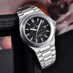 ⁦Montre Homme BENYAR 5219 Automatique – Cadran Noir, Acier, 50 m⁩ - الصورة ⁦3⁩