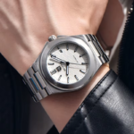 ⁦Montre Homme BENYAR 5219 Automatique – Cadran Blanc, Acier, 50 m⁩ - الصورة ⁦5⁩