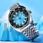 ⁦Montre Homme BENYAR 5211 Automatique – Cadran Bleu Sarcelle, Acier, 50 m⁩ - الصورة ⁦3⁩