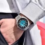 ⁦Montre Homme BENYAR 5211 Automatique – Cadran Bleu Sarcelle, Acier, 50 m⁩ - الصورة ⁦5⁩