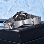 ⁦Montre Homme BENYAR 5211 Automatique – Cadran Bleu Sarcelle, Acier, 50 m⁩ - الصورة ⁦7⁩
