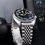 ⁦Montre Homme BENYAR 5211 Automatique – Cadran Noir, Acier, 50 m⁩ - الصورة ⁦4⁩