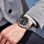 ⁦Montre Homme BENYAR 5211 Automatique – Cadran Noir, Acier, 50 m⁩ - الصورة ⁦5⁩